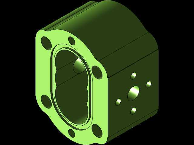 3D CAD基本锻炼/齿轮泵的车身/孟加拉邦雕刻/autodesk Inventor Pro
