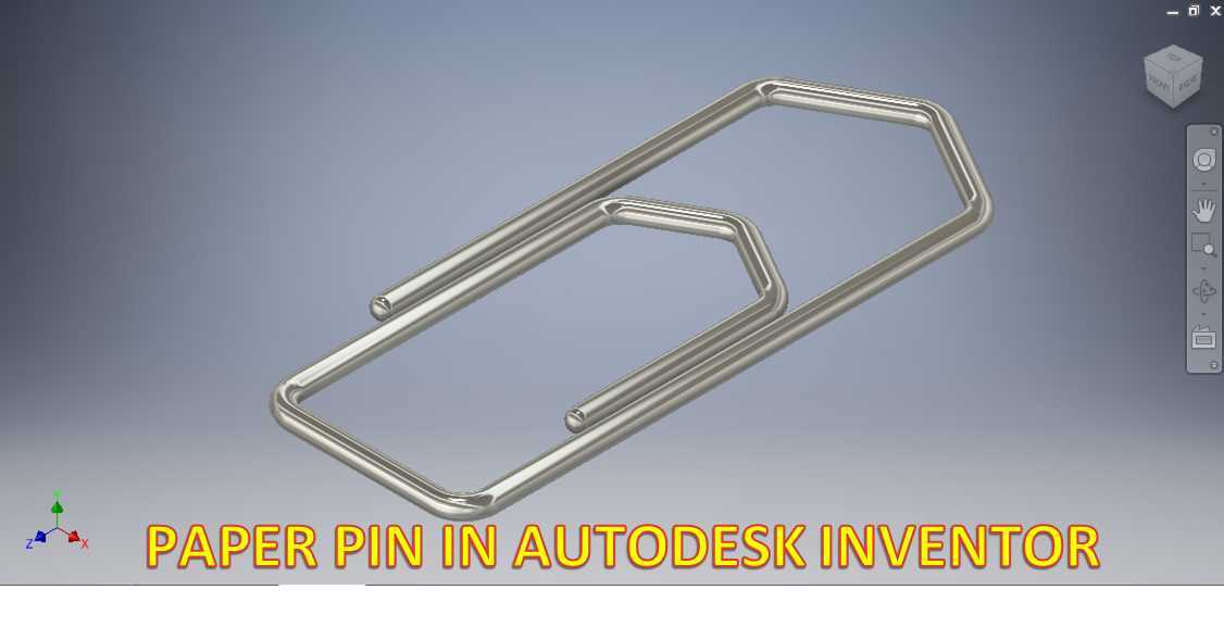 Autodesk Inventor中的纸销|| 发明家绘画实践教程|| 发明家教程|| 3D CAD