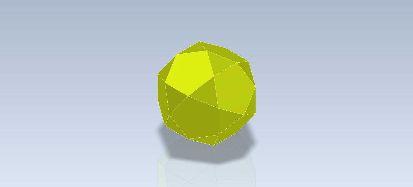 3D CAD基本练习/icosidodecahedron/icosidodecaedro/autodesk Inventor Pro