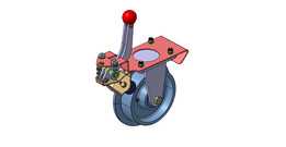 roue fer avec frein de Parking