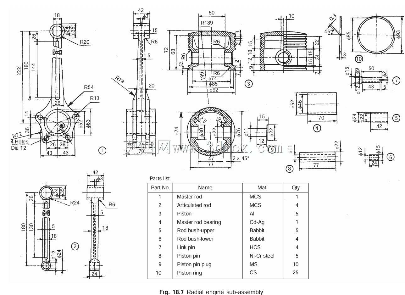 星形发动机组件(以 CATIA V5 建模)