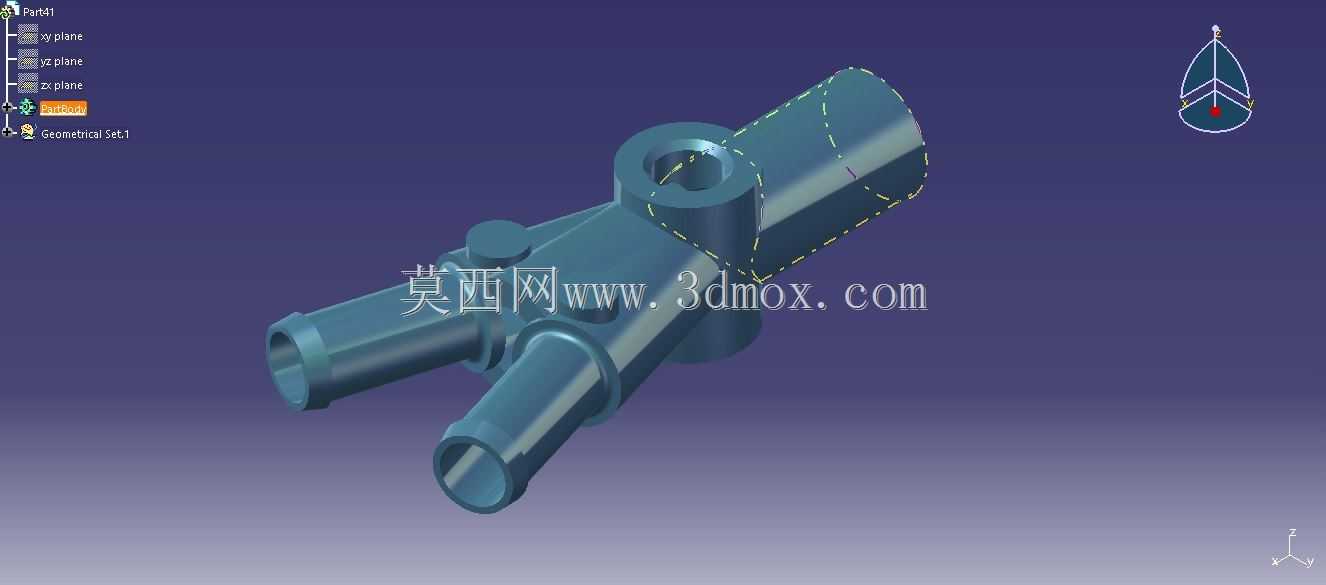 流量控制阀 - Catia V5零件设计
