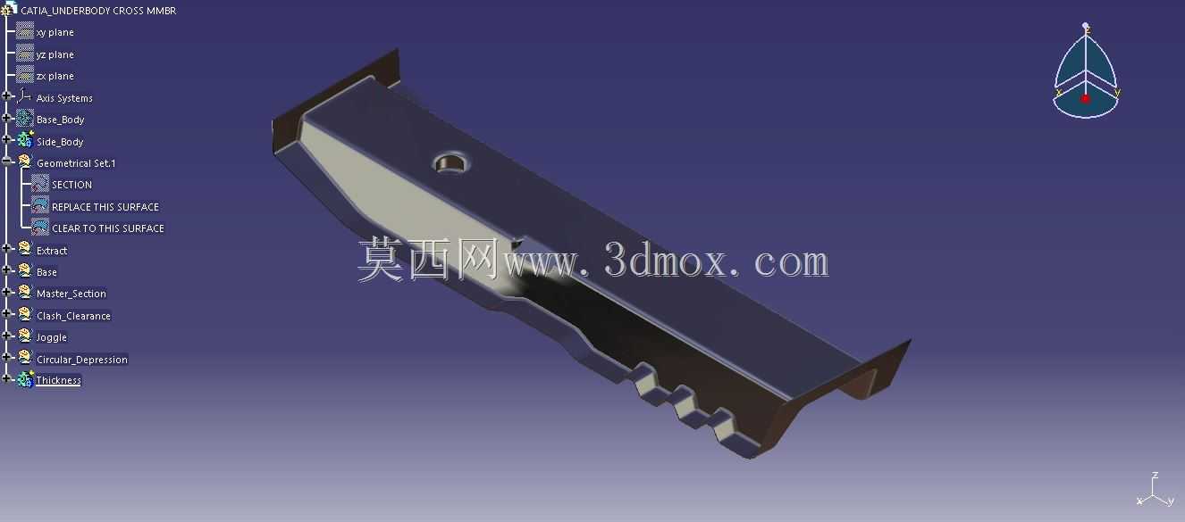 跨越跨成员| Catia V5 | joggle \ u0026 Clash功能的BIW组件