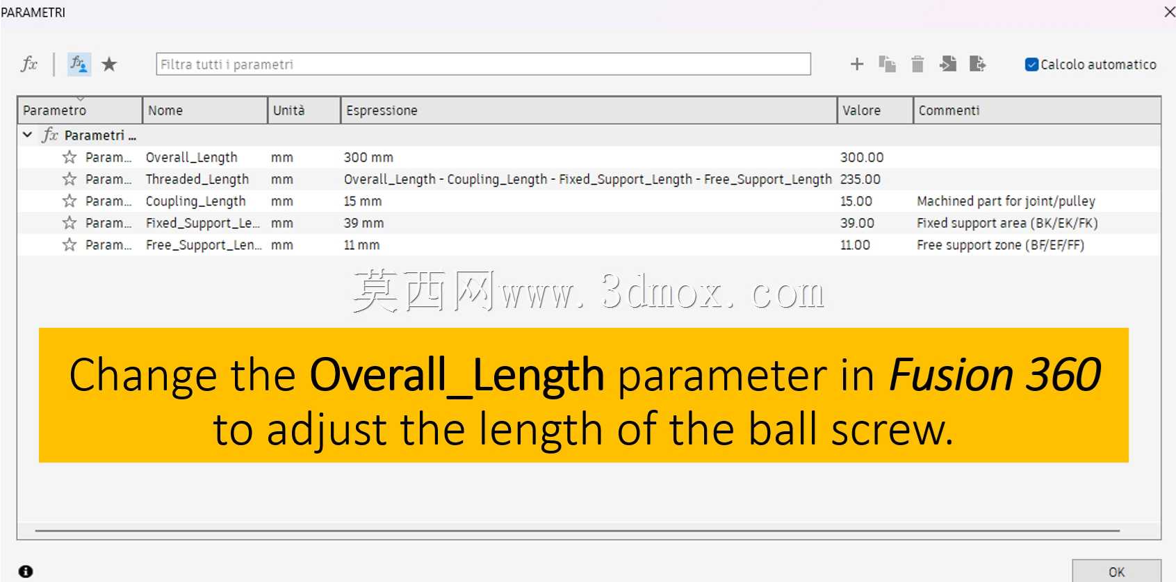  SFU1610���ݶ���Fusion 360�ͺţ� - ���Զ���