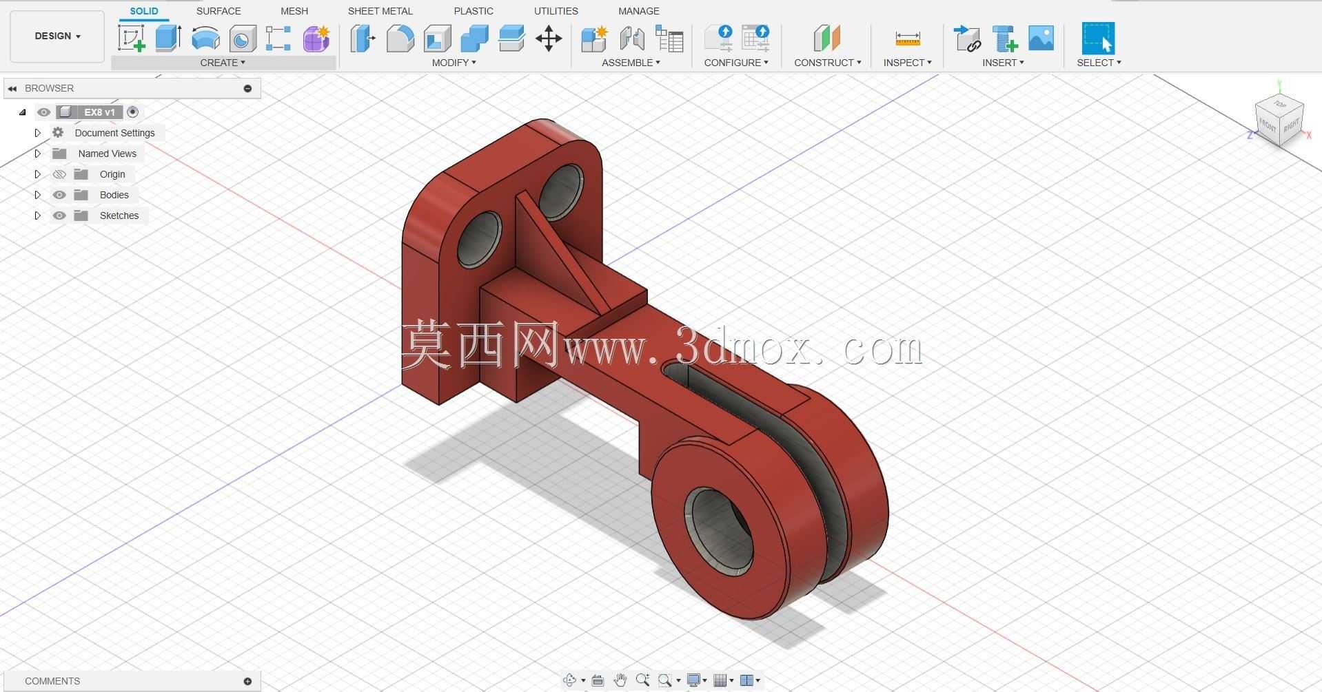 Fusion 360 ��ѧ�߽̳� - ��ϰ 8���ֲ���| MecDesign Hub
