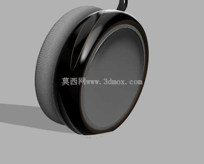 黑色和青铜色的全尺寸耳机设计