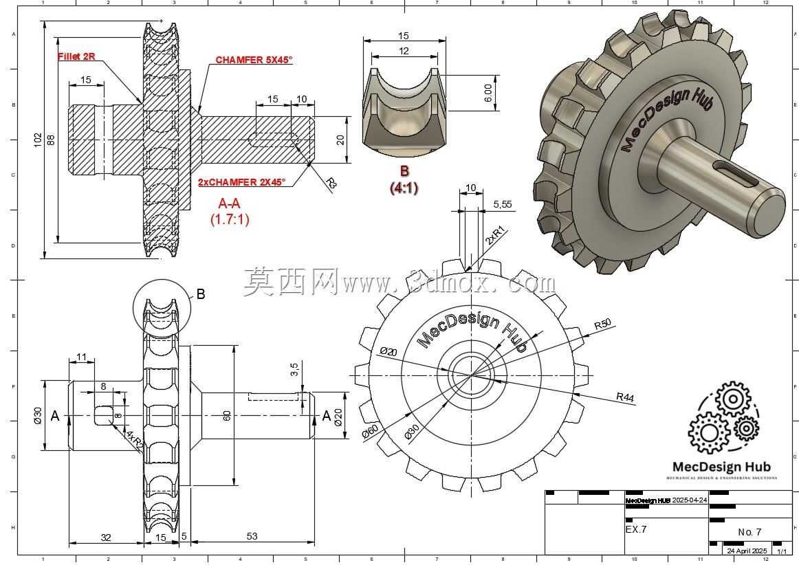  Fusion 360��ѧ�߽̳� - ��ϰ7 