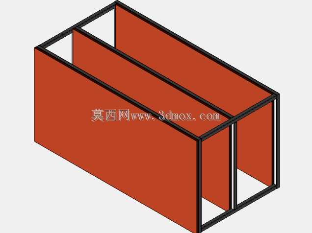 低矮的工业展示桌