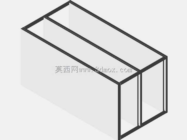 低矮的工业展示桌