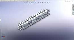 挤压铝制轮廓3D