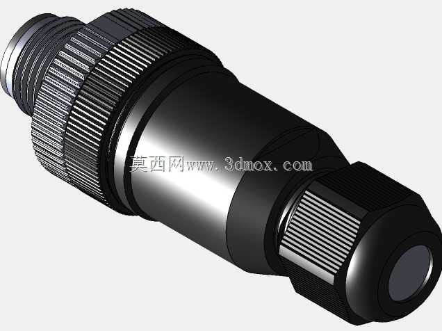 Mencom M12 5 极公头现场连接
