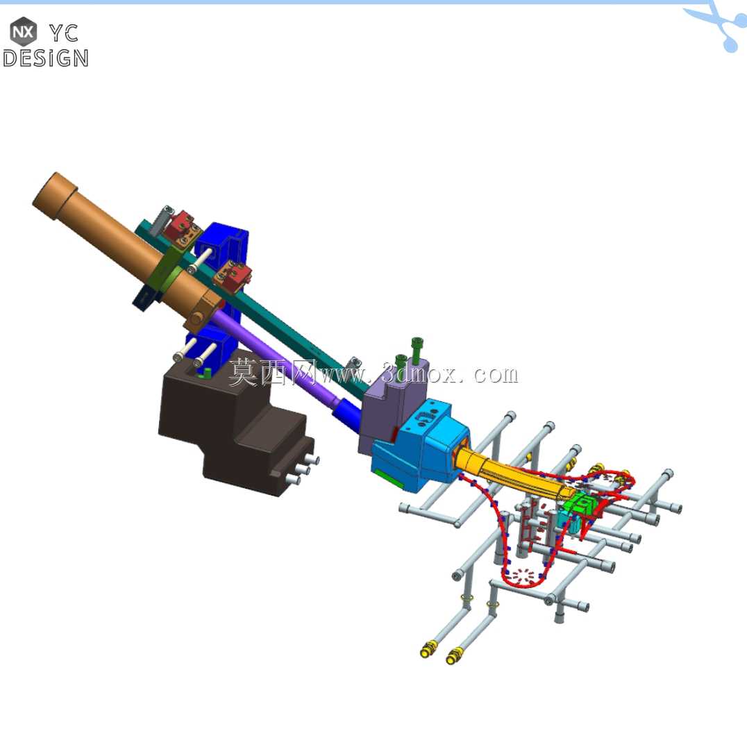 (注入模具DR18051)一对大型弧芯注射模具结构案例