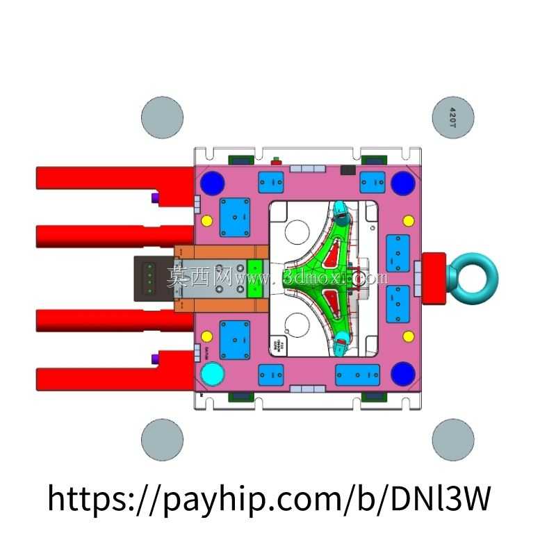 汽车结构件注塑模具设计案例-051