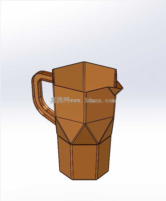 几何形状的 Ayran 水壶模具