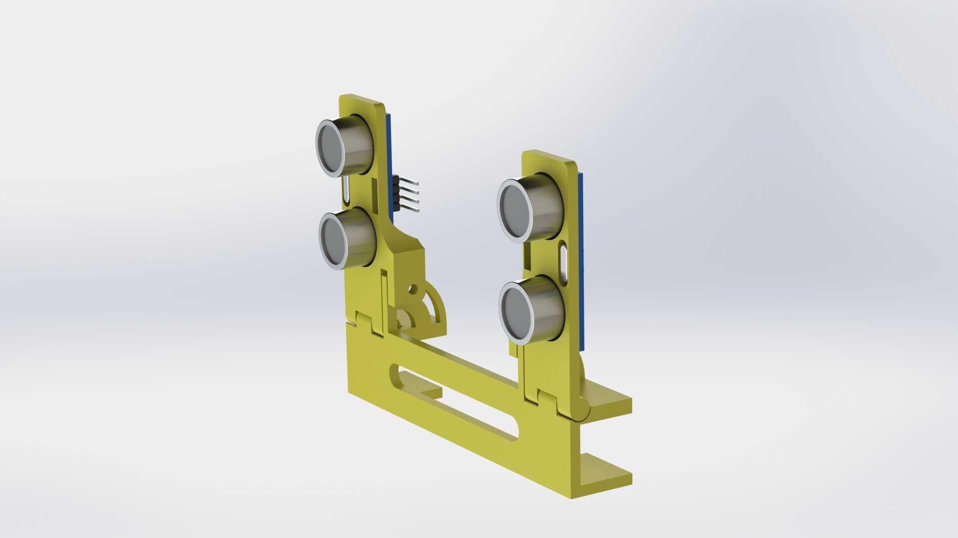 3D��ӡ�ɵ��Ƕȳ�����HC-SR04��������װ