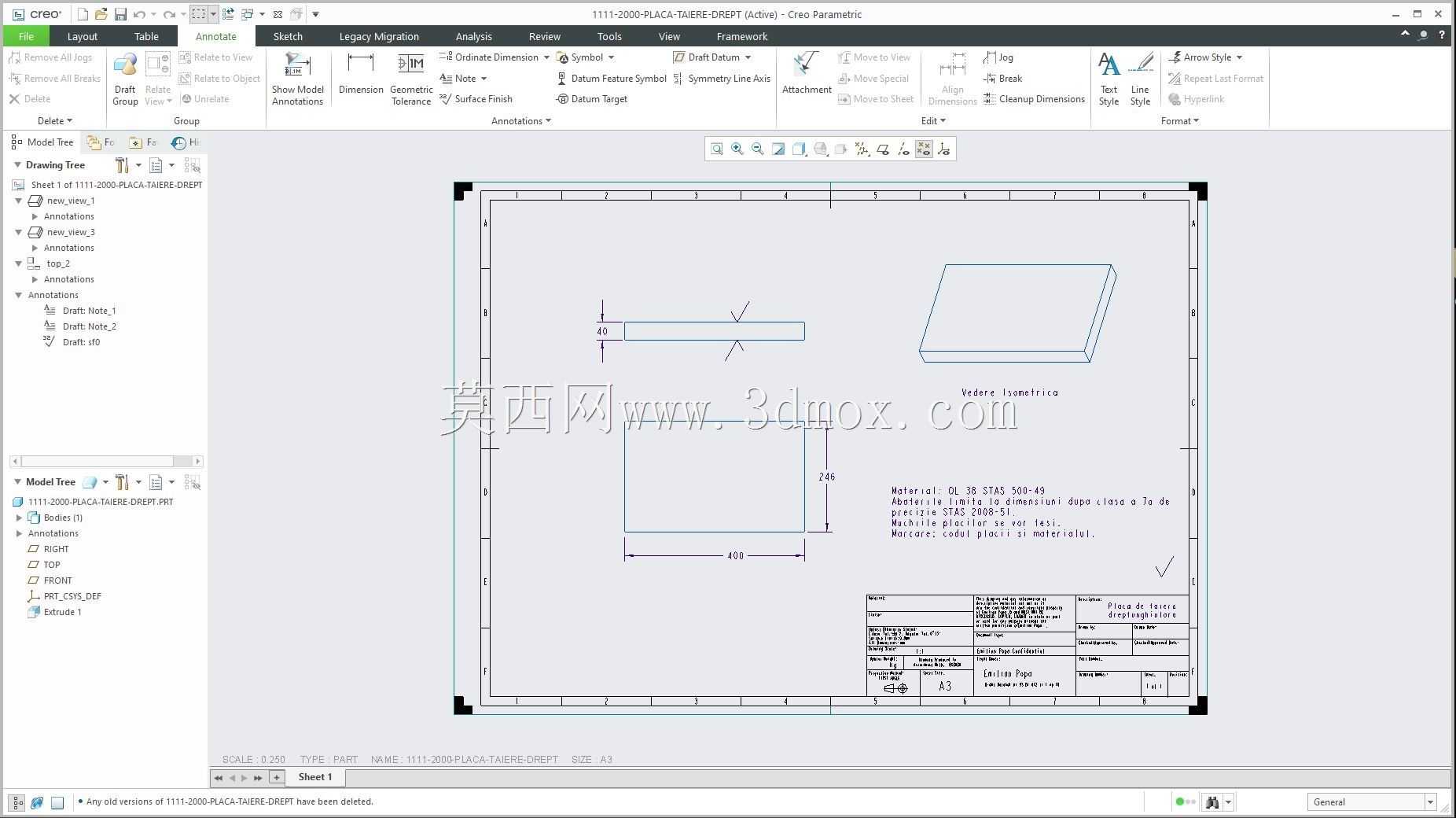 Creo PTC �еľ���ʵ��Ŀ¼ʾ��