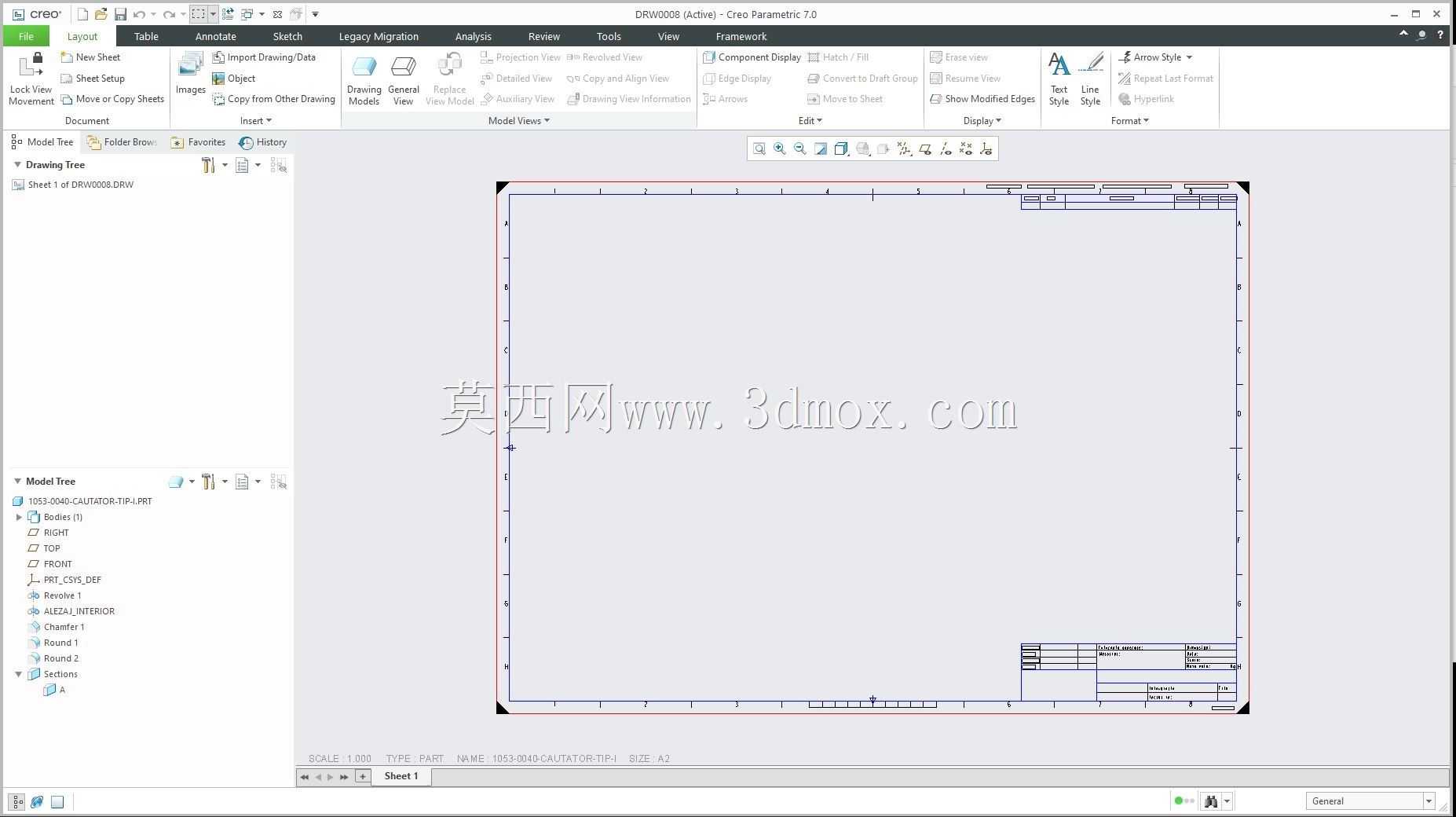 Creo PTC �еľ���ʵ��Ŀ¼ʾ��
