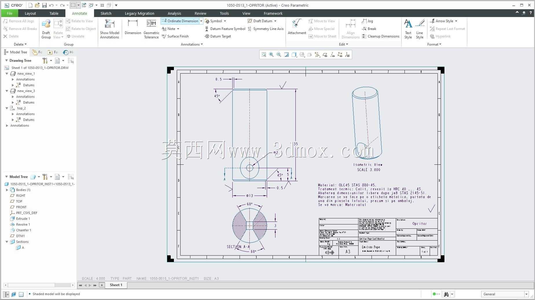 Creo PTC �еľ���ʵ��Ŀ¼ʾ��