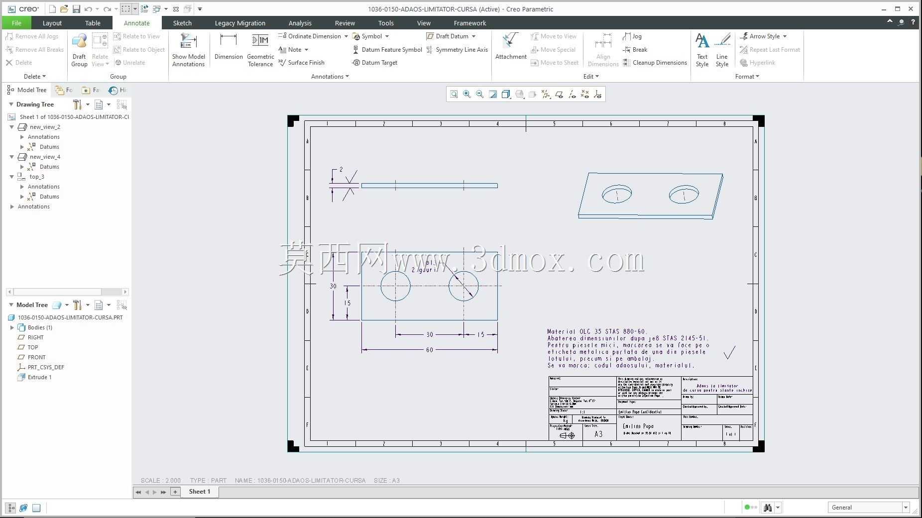 Creo PTC �еľ���ʵ��Ŀ¼ʾ��