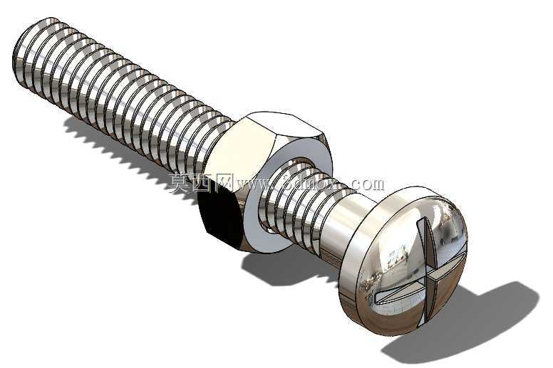 M6 x 1.0 螺母和螺栓