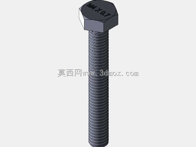六角头螺钉 M4x0.7 x30 平垫圈 种植垫圈 螺母