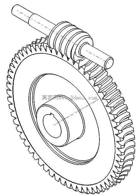 在 Solidworks Assembly 中设计蜗轮