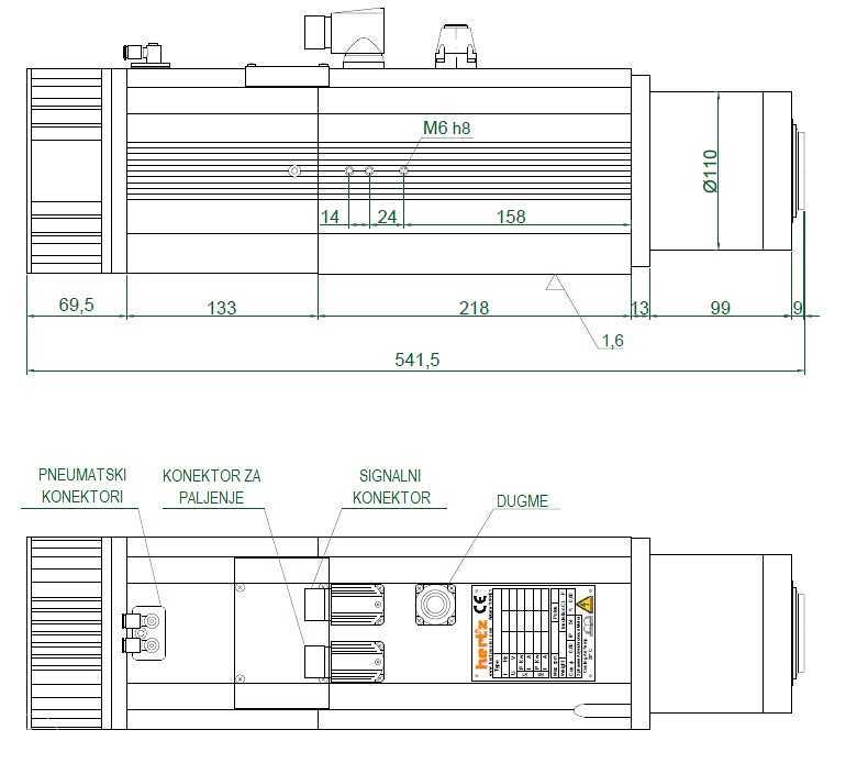 赫兹 HERA519-9kw 主轴电机