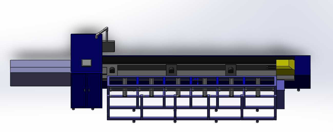全自动激光切管机 3D 项目 - Tam Otomatik Lazer Kesim Makinesi 3D Projesi