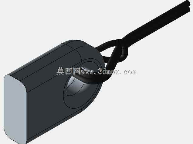 3D 挂绳样机 ( Mockup 3D de cord?o )