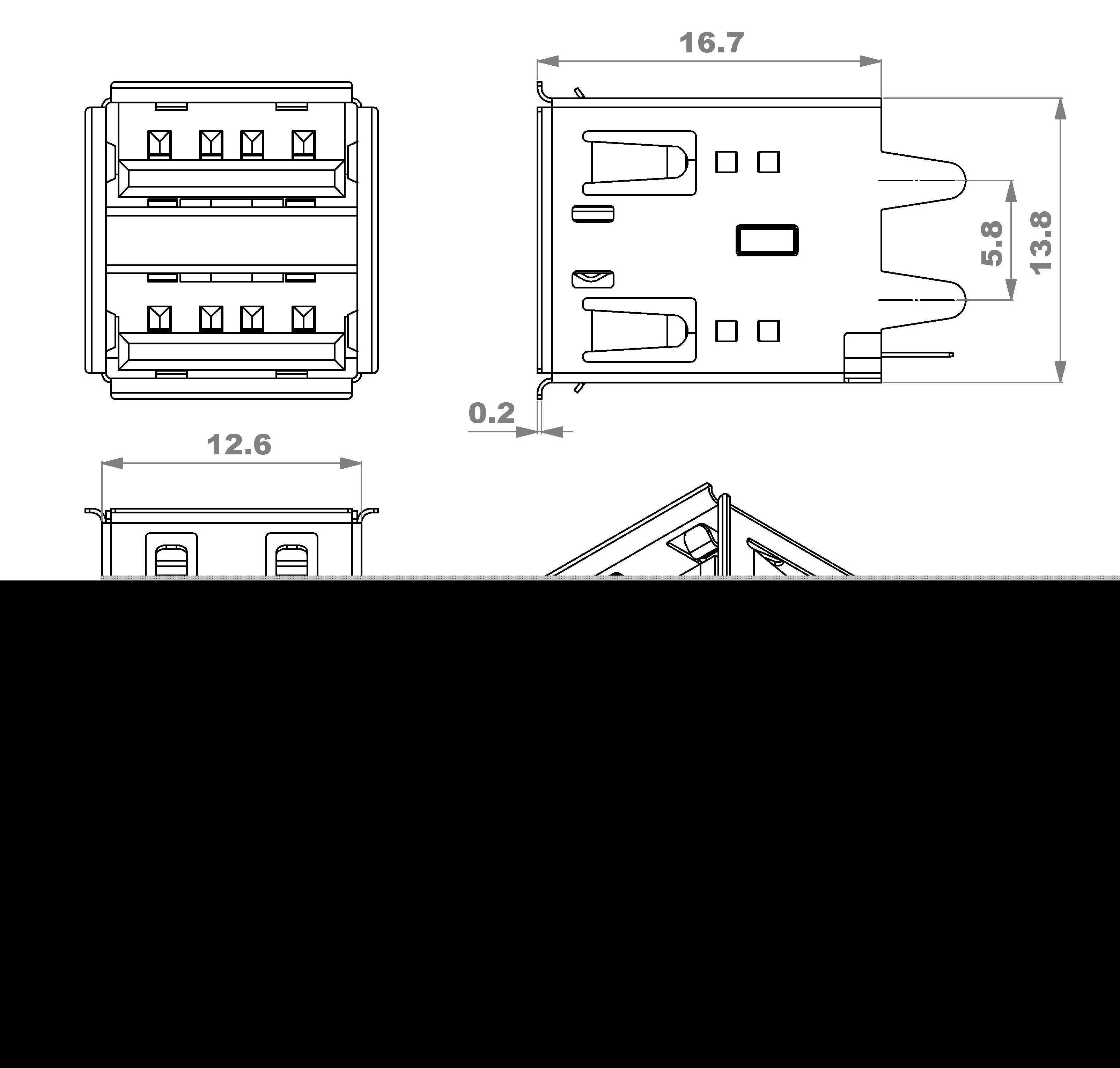 USB A ��˫��ֱ������