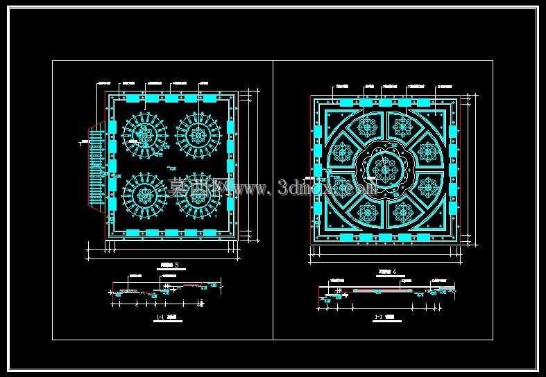 使用 AUTOCAD 绘制天花板草图