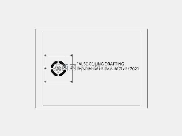 使用 AUTOCAD 绘制天花板草图
