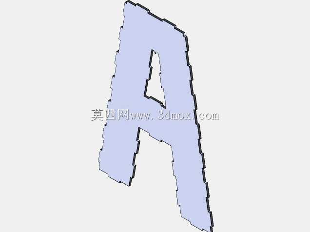 MDF 3 毫米字母盒“A”