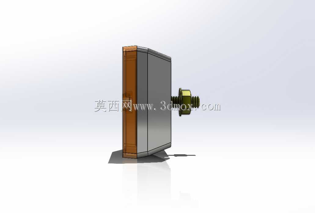 Optronics LED示廓灯或侧标志灯,带反光镜-6个二极管-方形-琥珀色透镜