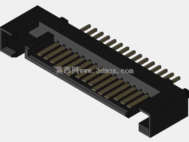SATA电源垂直15P TH连接器