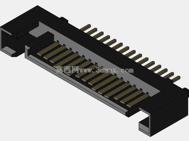SATA电源垂直15P TH连接器