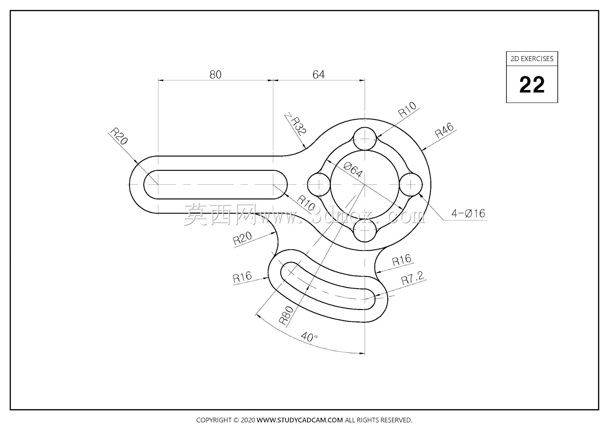 ��άCAD��ϰ22