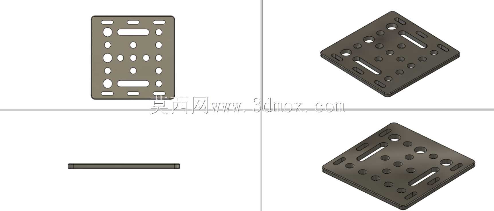 3D打印机机架V轮板BITRAY Plate