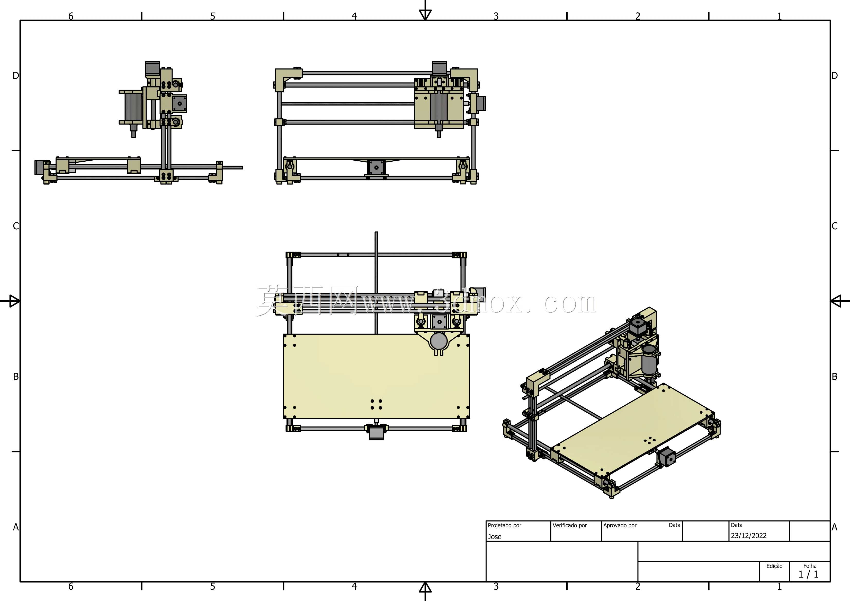 CNC路由器50cmx50cm