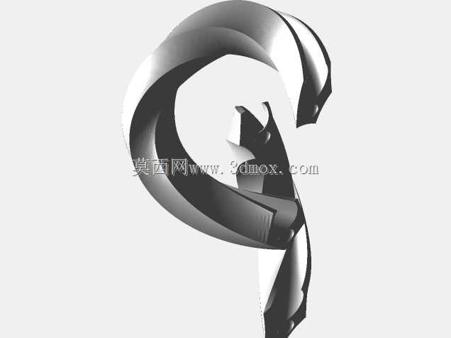 带滚珠轨道的扭曲三叶结
