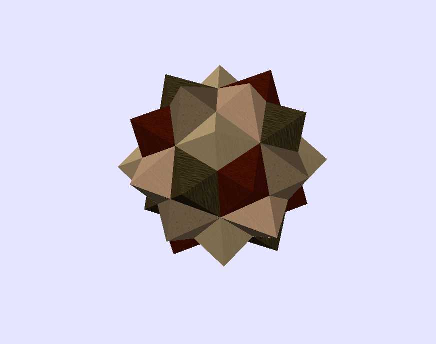 五个八面体的复合体