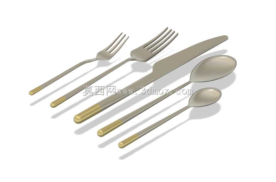 餐具。假人模型。