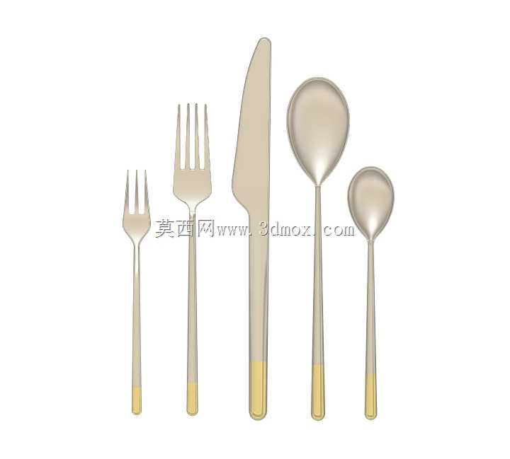 餐具。假人模型。