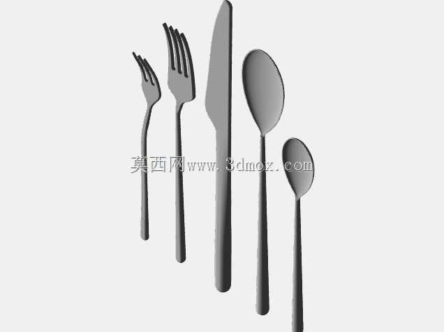 餐具。假人模型。