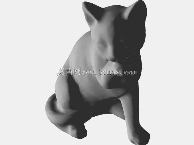 GrabCAD 的宠物猫 - 低多边形 - SolidWorks 和 OBJ