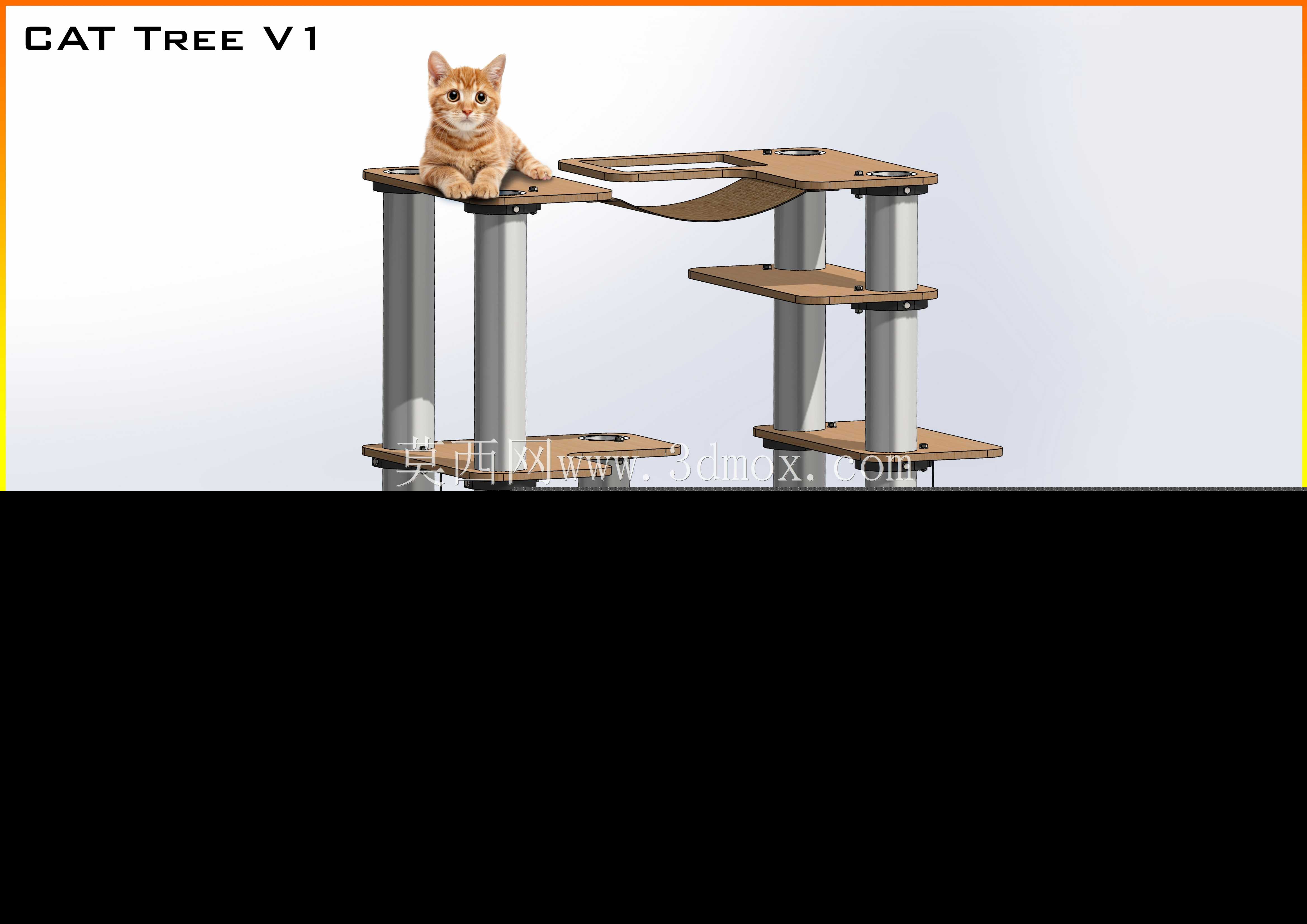 猫树3D模型V1 solidworks CatTree