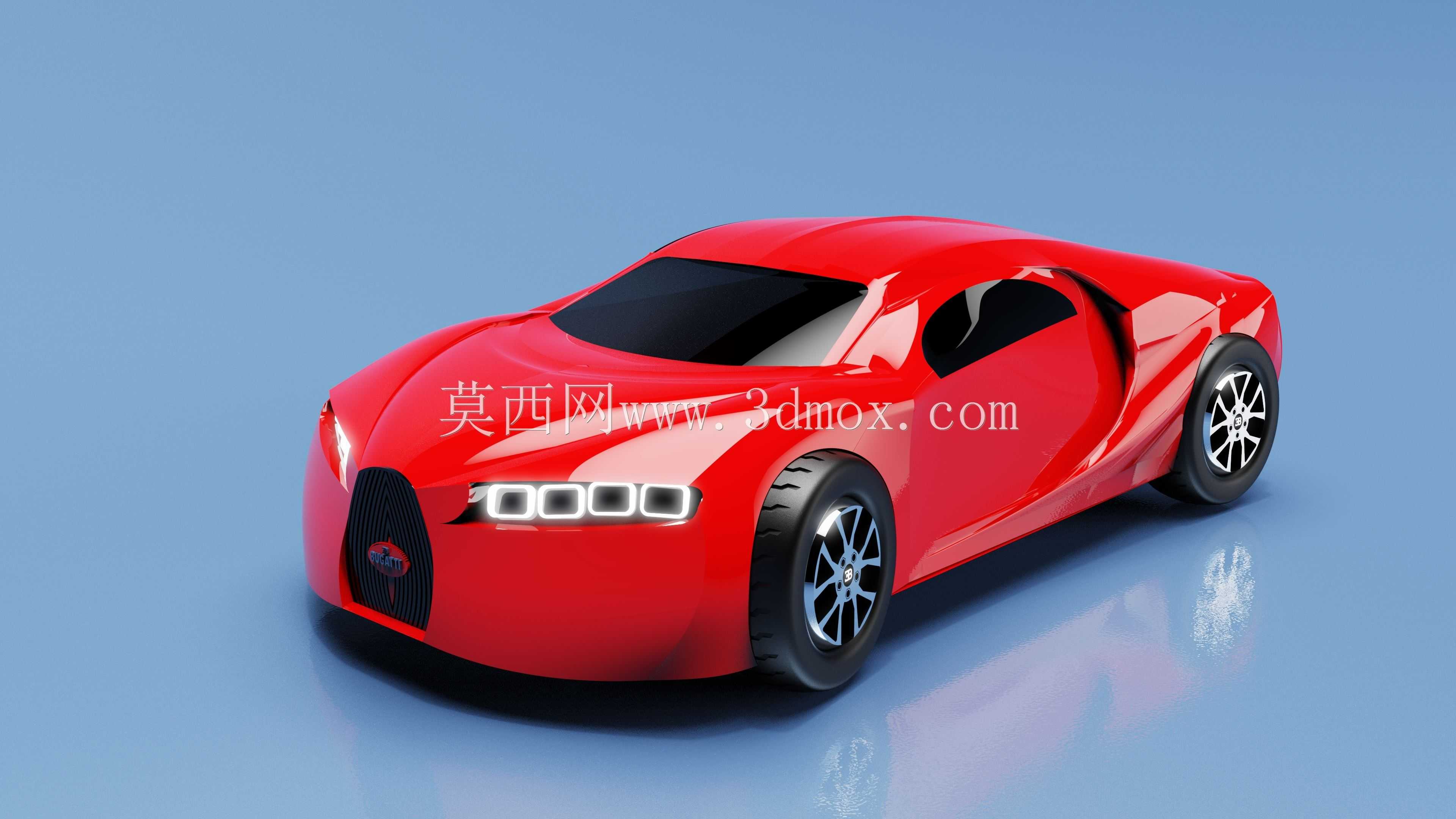 布加迪 Chiron 3D 模型