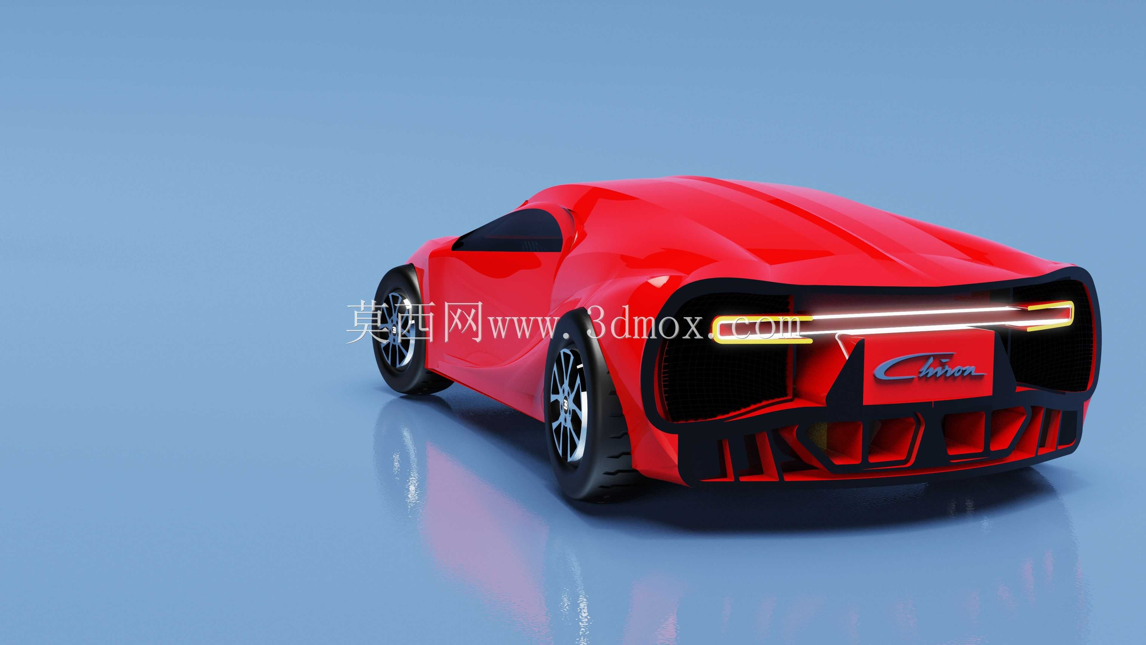 布加迪 Chiron 3D 模型