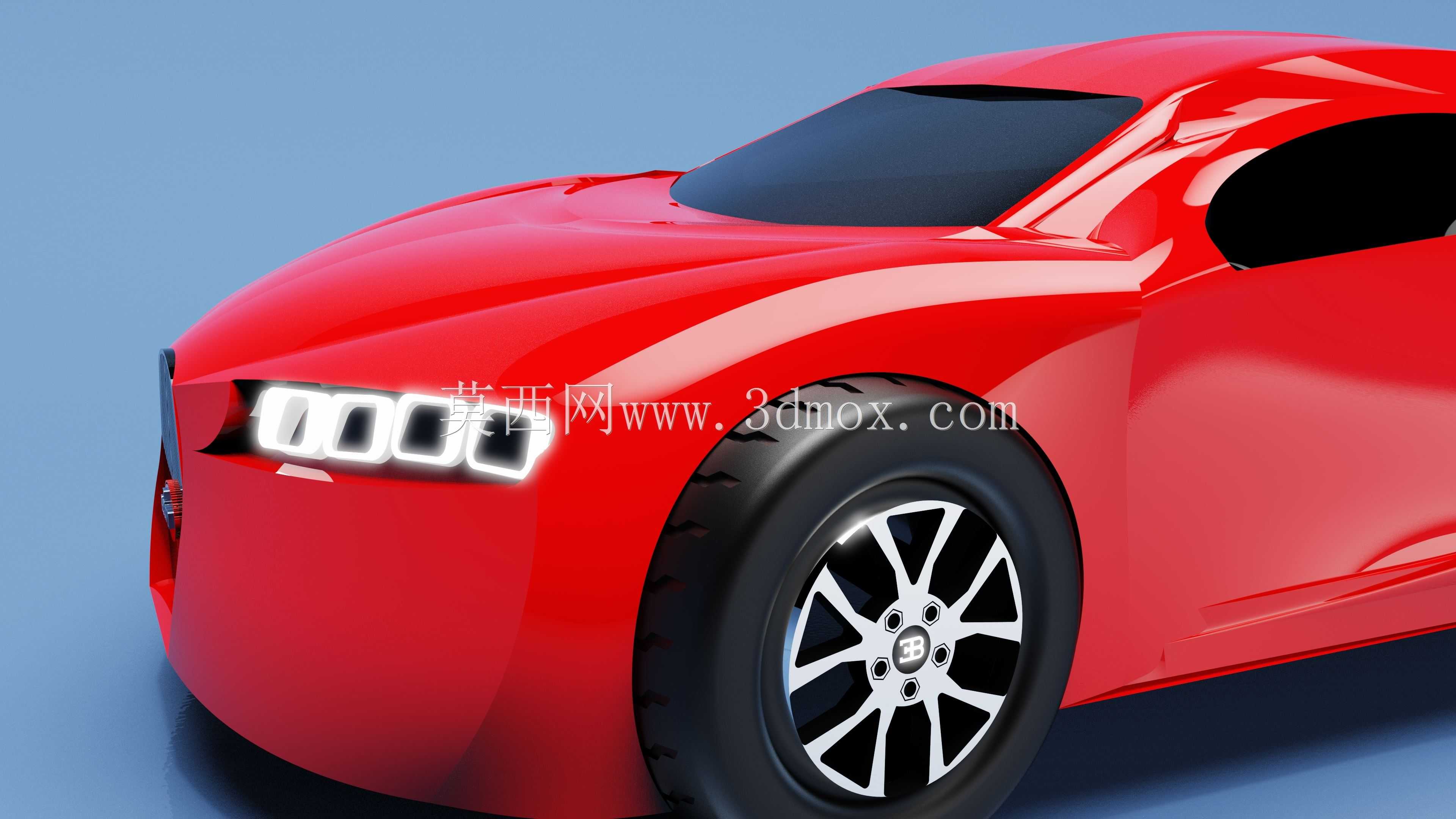 布加迪 Chiron 3D 模型