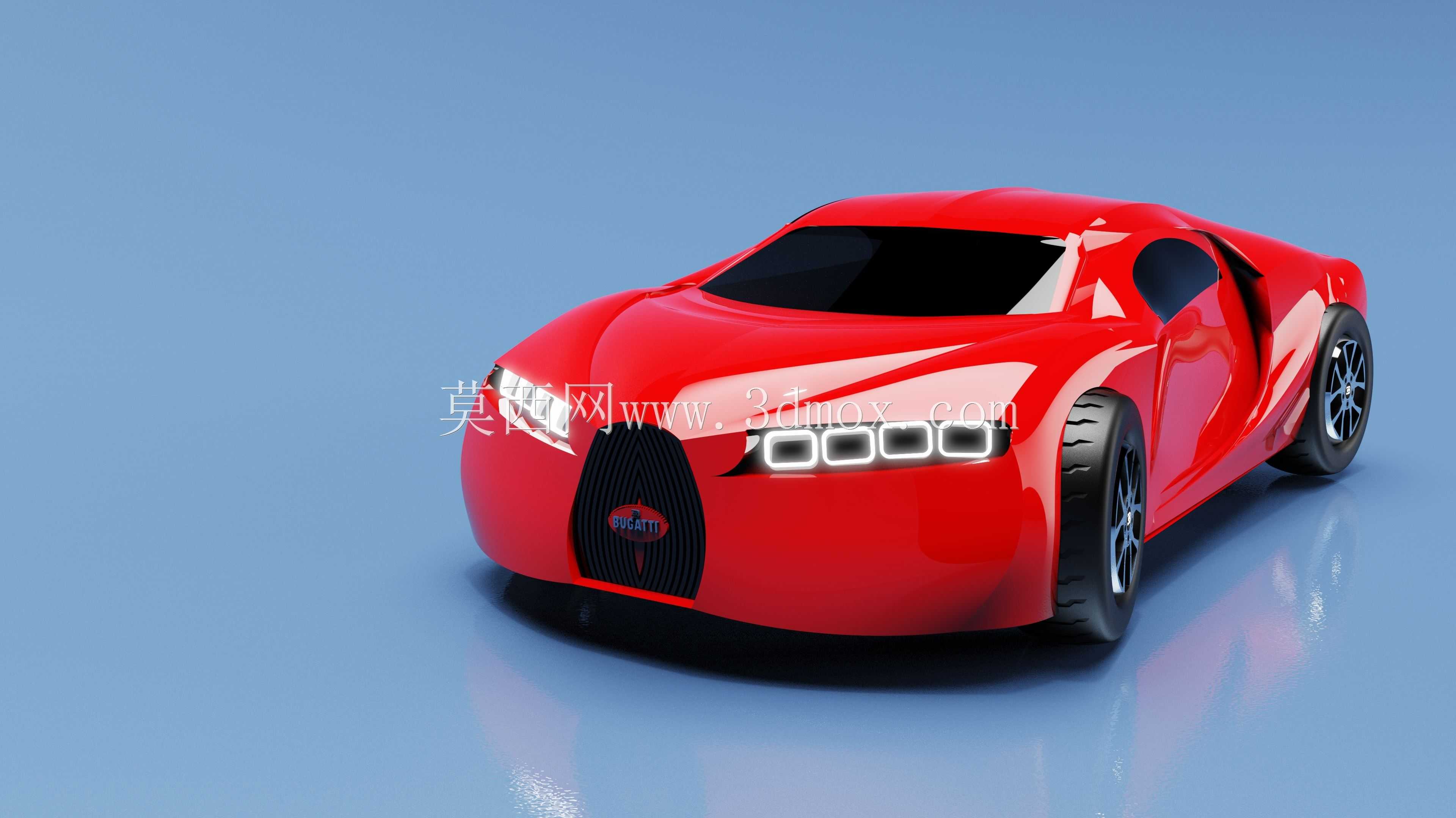 布加迪 Chiron 3D 模型